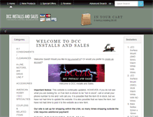 Tablet Screenshot of dccinstallsandsales.com